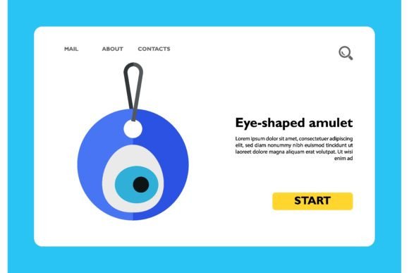 Download Icon of Blue Eye-shaped Amulet Nazar on - Premium Resources