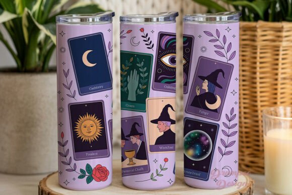 Download Mystical Tarot Card Collage Wrap PNG - Card Collection