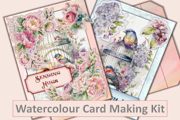 Download Watercolour Bird Card Making Kit - Card Collection