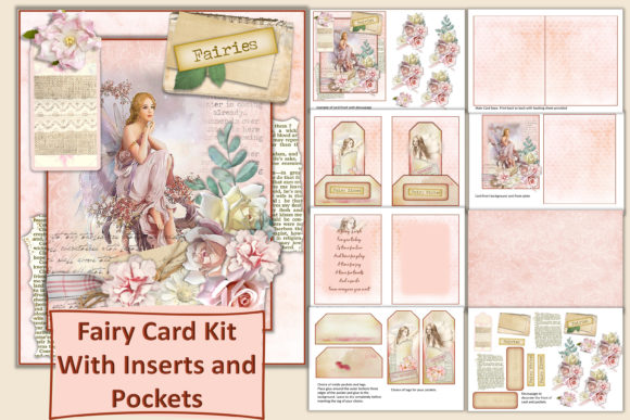 Download Fairy Card Making Kit Journal Ephemera - Card Collection