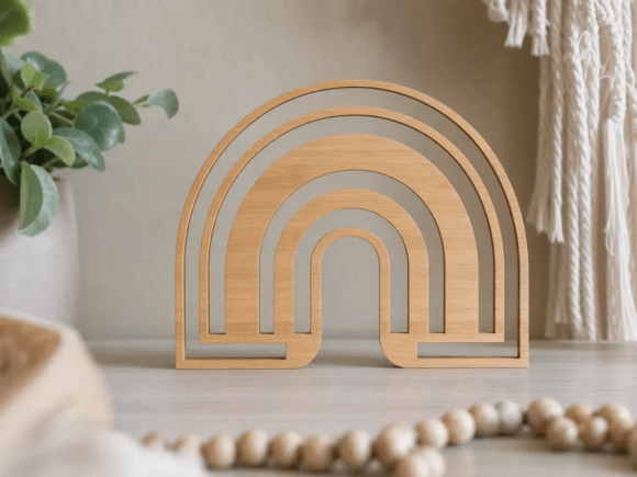 Download Wooden Rainbow Tabletop Laser Cut - Premium Resources