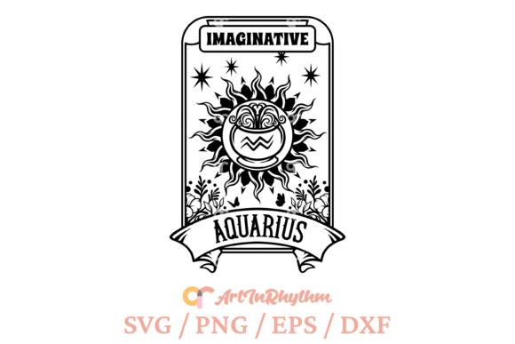 Download Aquarius Mystical Tarot Card Svg - Card Collection