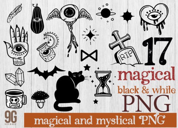 Download 17 Magical and Mystical Boho Elements. a - Boho elements Collection